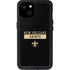 NFL New Orleans Saints Black Performance Series iPhone 15 Plus Waterproof Case